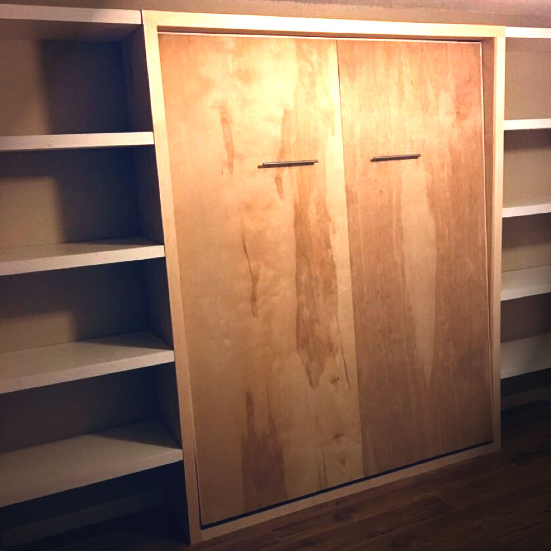 beech colored closet